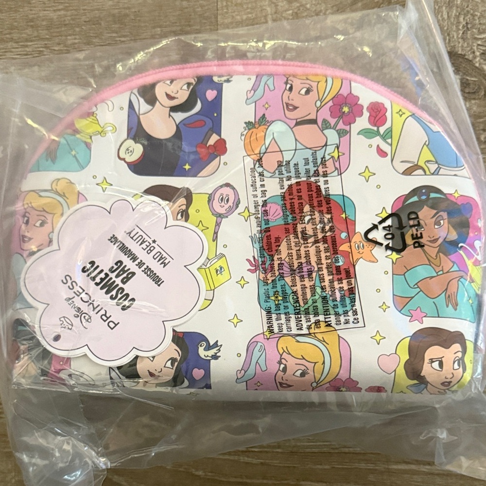 Disney Princess Cosmetic Pouch with Pink Trim